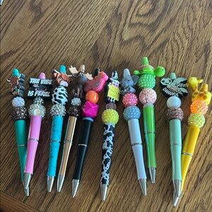 Colorful Novelty Pens with Fun Toppers